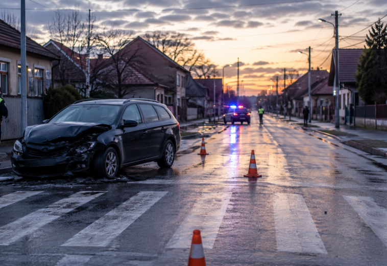 Șofer de 19 ani, reținut după ce a lovit un pieton și a fugit de la locul accidentului, în Vișeu de Sus