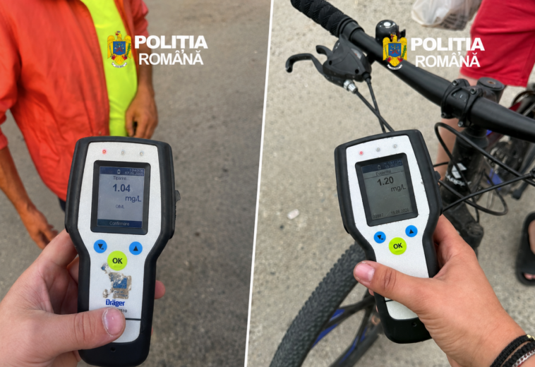 439 de sancțiuni într-o săptămână. 13 participanți pe două roți, depistați sub influența alcoolului