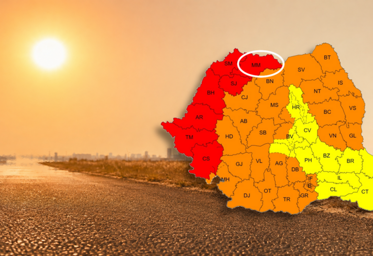 Cod roșu de caniculă în Maramureș începând de miercuri. Temperaturile pot ajunge la 39 de grade. Punctele de hidratare din județ