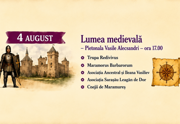 „Lumea medievală” la Sighet și două slujbe arhierești. Ce se întâmplă marți în Maramureș