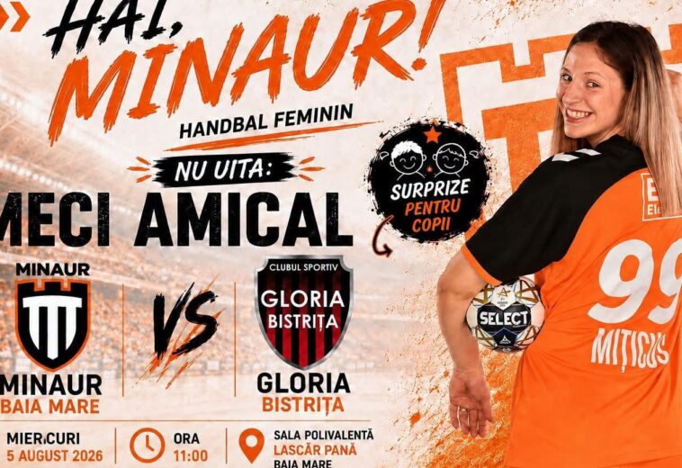 Derby maramureșean în Cupă, Minaur–Gloria la handbal și „Cântecele tinereții”. Ce se întâmplă miercuri