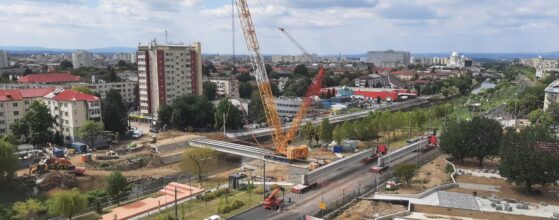 Montare grinzi Pod Unirii