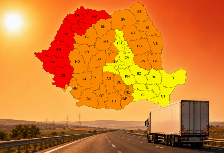 Noi vești proaste pentru vehiculele grele. Transportatorii au restricții de circulație timp de opt ore