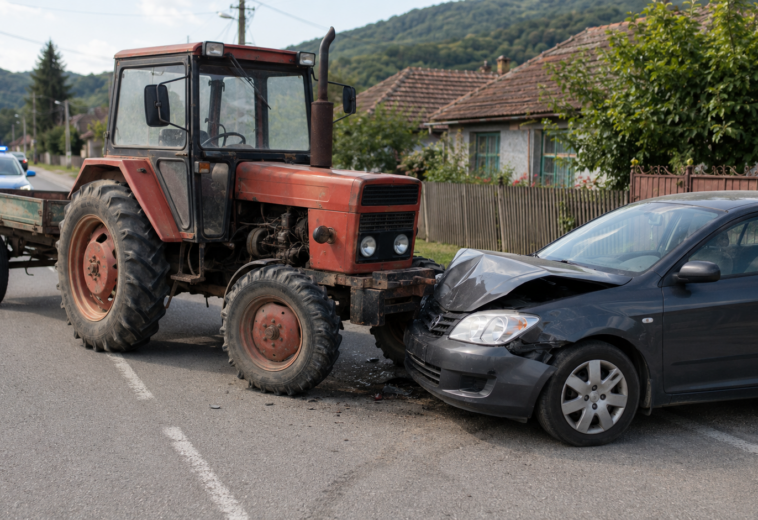 Accident cu tractor la Cupșeni. Verificările polițiștilor au dus la un dosar penal