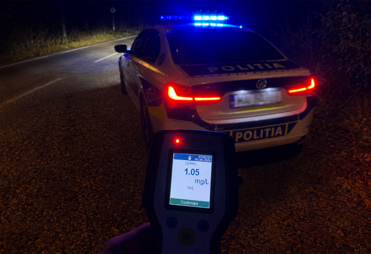 Sub influența alcoolului la volan, nu a oprit la semnalul polițiștilor. Urmărire pe bulevardul Regele Mihai I