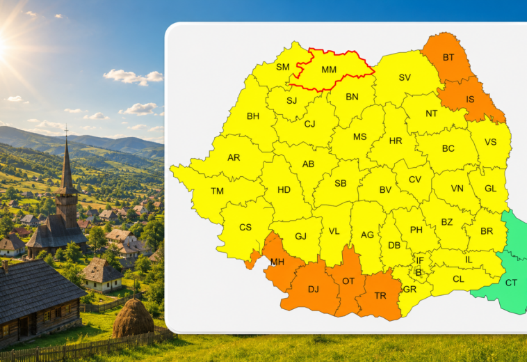 Vremea în Maramureș, 22 august. Căldura scade în intensitate