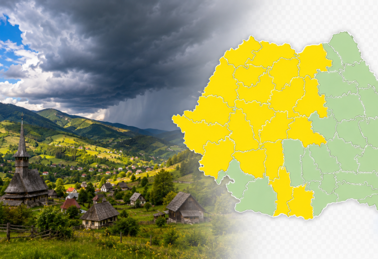 Vremea în Maramureș, 7 august. Cod galben de furtuni