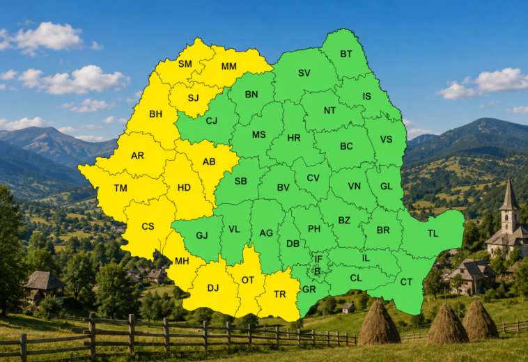 Vremea în Maramureș, 31 august. Cod galben de caniculă, cu maxime de până la 33 de grade