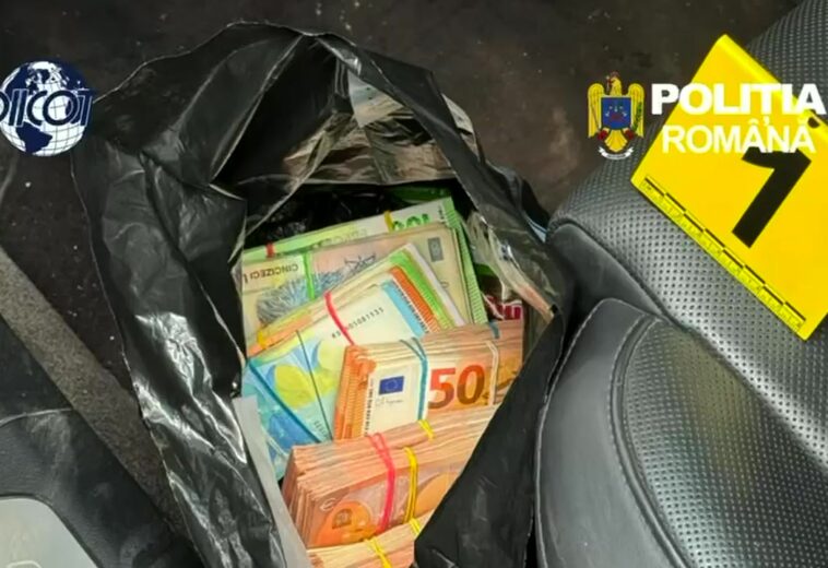 266.280 de euro, 136.710 lei și trei mașini ridicate după perchezițiile DIICOT efectuate joi și în Maramureș