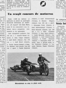 15 iulie 1962 Concurs Motociclte cu ataș