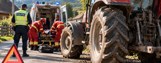 Accidentat de tractor