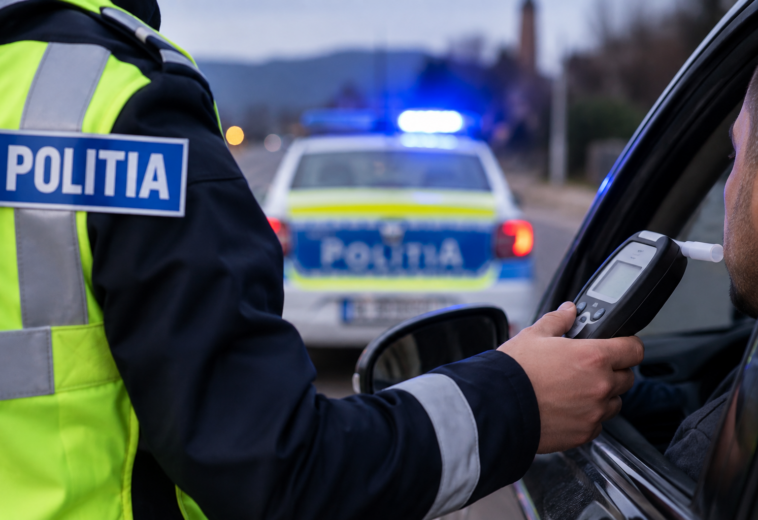 Trei conducători prinși după ce au băut. Unul avea 1,08 mg/l alcool pur în aerul expirat