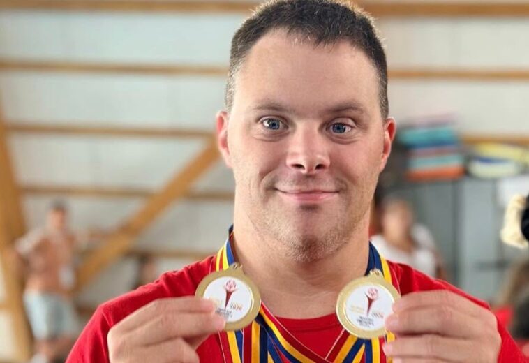 Andrei Cupșa, dublă victorie la Special Olympics. Două probe, două medalii de aur pentru sportivul din Baia Mare