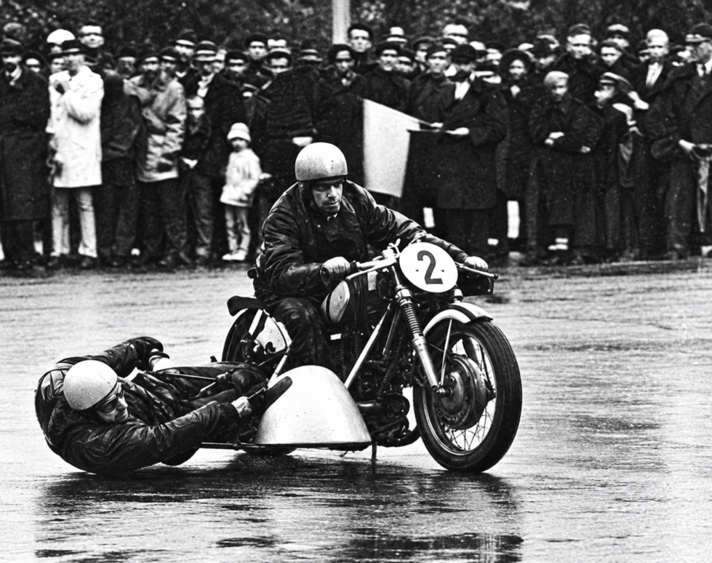 Tiberiu Macskai și Arpad Witlinger 1973 - ”Sport și Tehnică” - Campionatul republican de motociclism-viteză, Galați