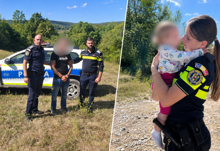 Și-a agresat concubina, apoi a plecat cu fetița lor de un an. Bărbatul, găsit după căutări în Bogdan Vodă