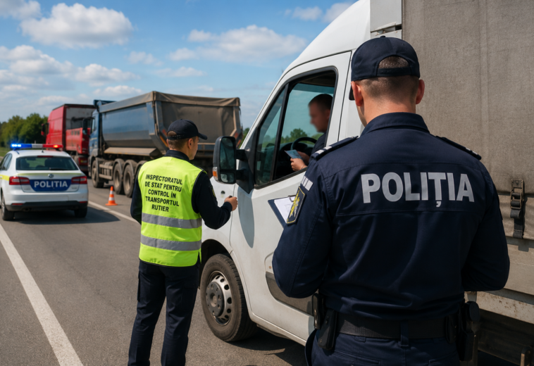 Amenzi de 40.000 de lei și trei autovehicule imobilizate după controale în Maramureș