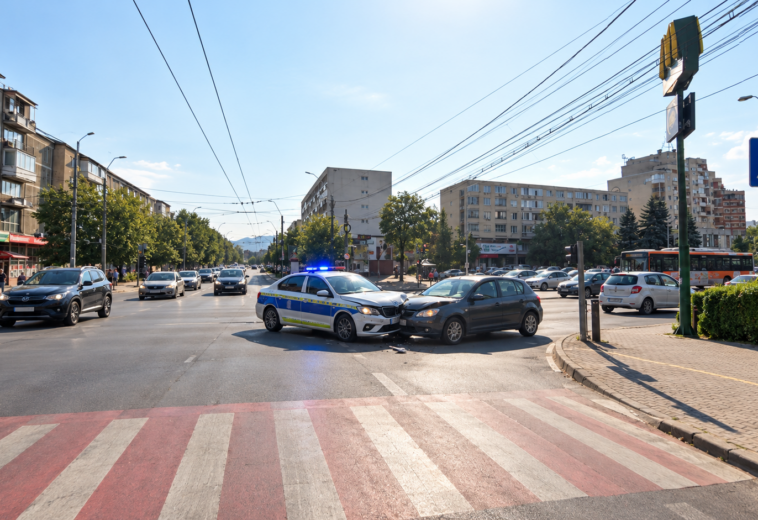 Accident Poliție girofar