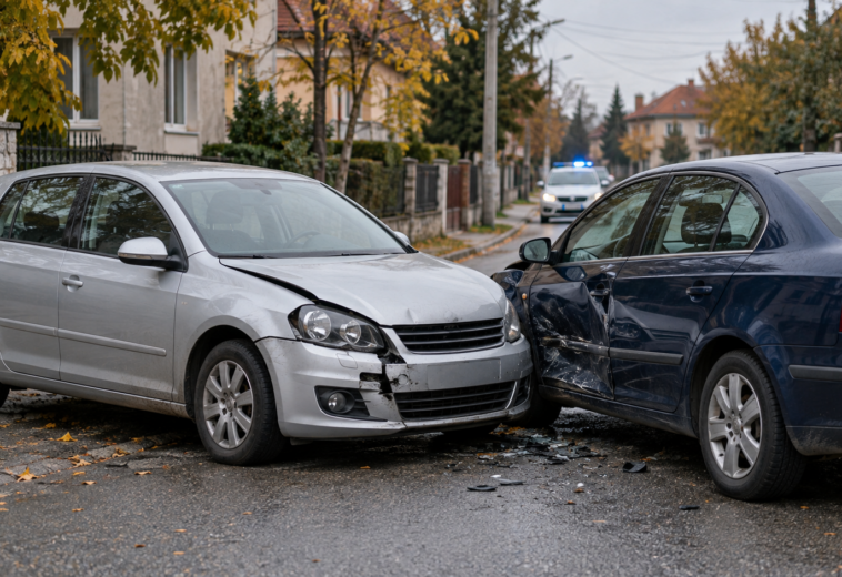 Accident pe strada Ioan Slavici din Baia Mare. Un șofer a ajuns la spital