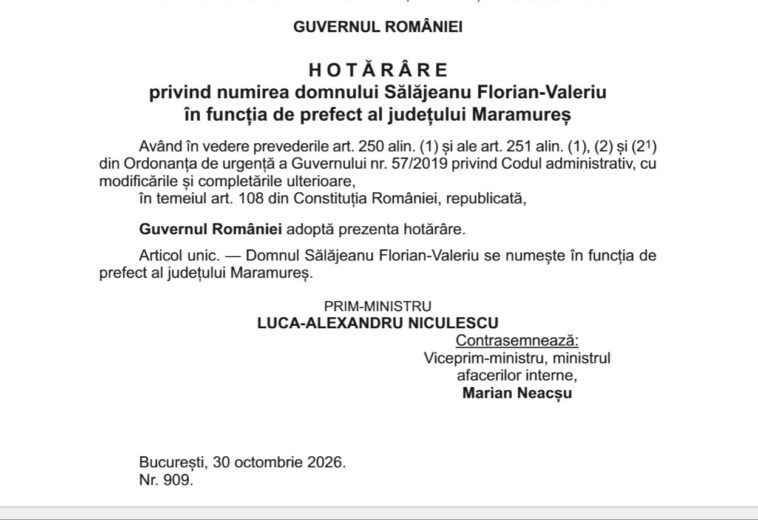 Numire prefect