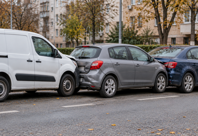 accident în lanț